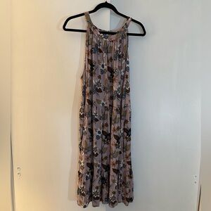 Loft pink Floral Sleeveless Dress - Multicolor size 20/22 Euc